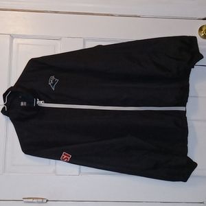 Reebok NFL Team Apparel Carolina Panthers SI Windbreaker Black Size L